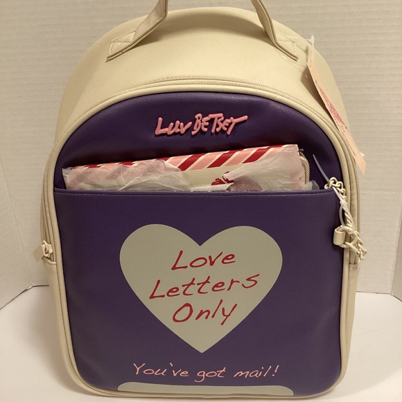 Betsey Johnson Handbags - Betsey Johnson Love Letters backpack, NWT